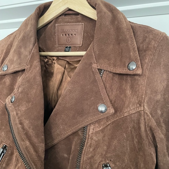 Blank NYC Brown Leather Jacket - Picture 12 of 15